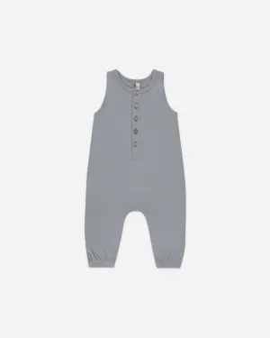 -Sleeveless Jumpsuit || Blue-