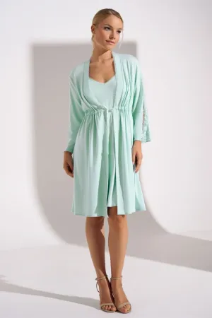 023411 DAYDREAM Robe Morning Gown - Pastel Green