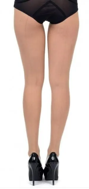 0949L      Nude Back Seamed Pantyhose - LAST CHANCE - Final Closeout!