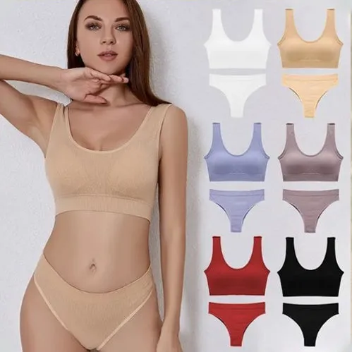 10007 - Sportswear Bra & Half Brief Panty Set for Regular Use