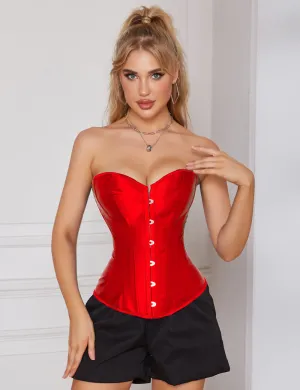 14 Pieces Plastic Bones Sexy Satin Tube Top Palace Style Corset Egypt