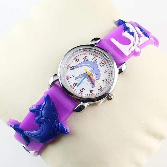 2018 New 3D Silicon Cartoon Character Kids Watch For Boys Girls Quartz Wrist Watches Children Love Nice 5 Colors