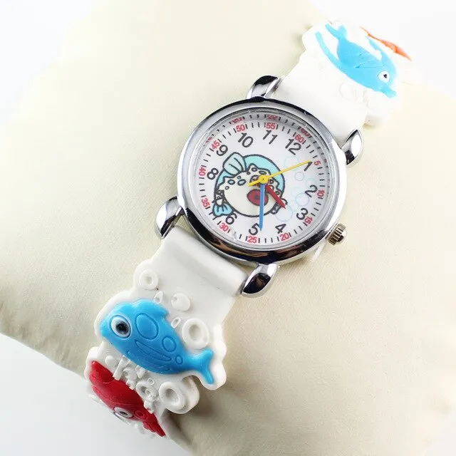 2018 New 3D Silicon Cartoon Character Kids Watch For Boys Girls Quartz Wrist Watches Children Love Nice 5 Colors