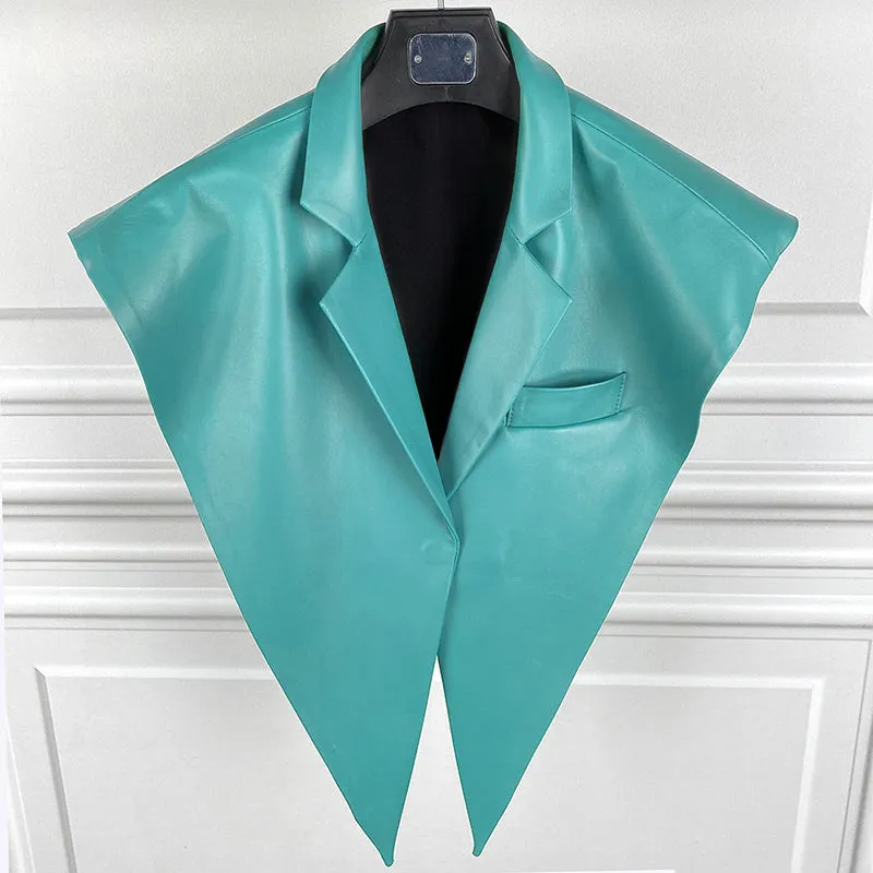 2022 New Spring Autumn Genuine Sheepskin Leather Shawls Women's Real Leather Jacket S3876
