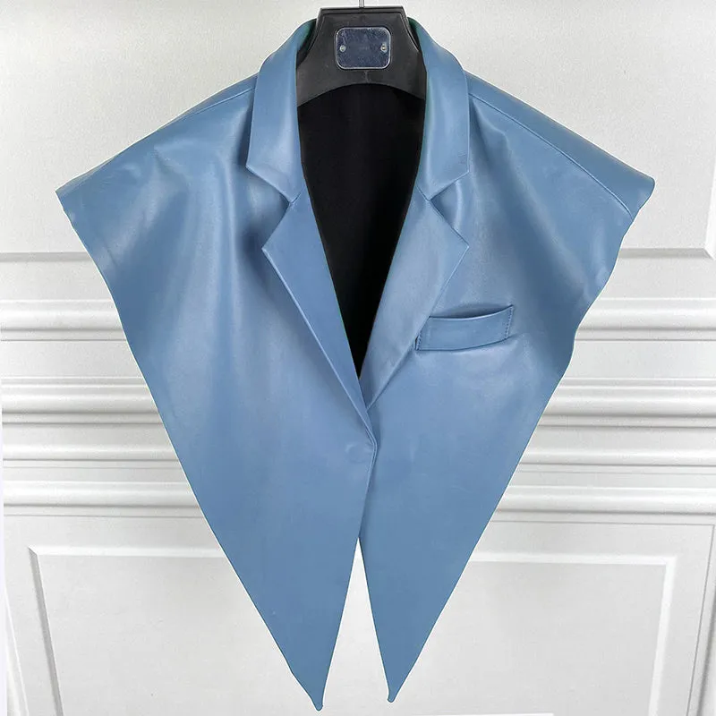 2022 New Spring Autumn Genuine Sheepskin Leather Shawls Women's Real Leather Jacket S3876