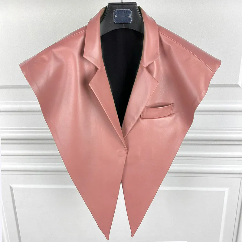 2022 New Spring Autumn Genuine Sheepskin Leather Shawls Women's Real Leather Jacket S3876