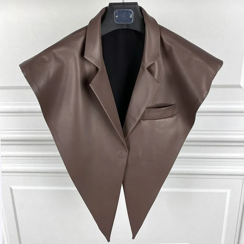 2022 New Spring Autumn Genuine Sheepskin Leather Shawls Women's Real Leather Jacket S3876