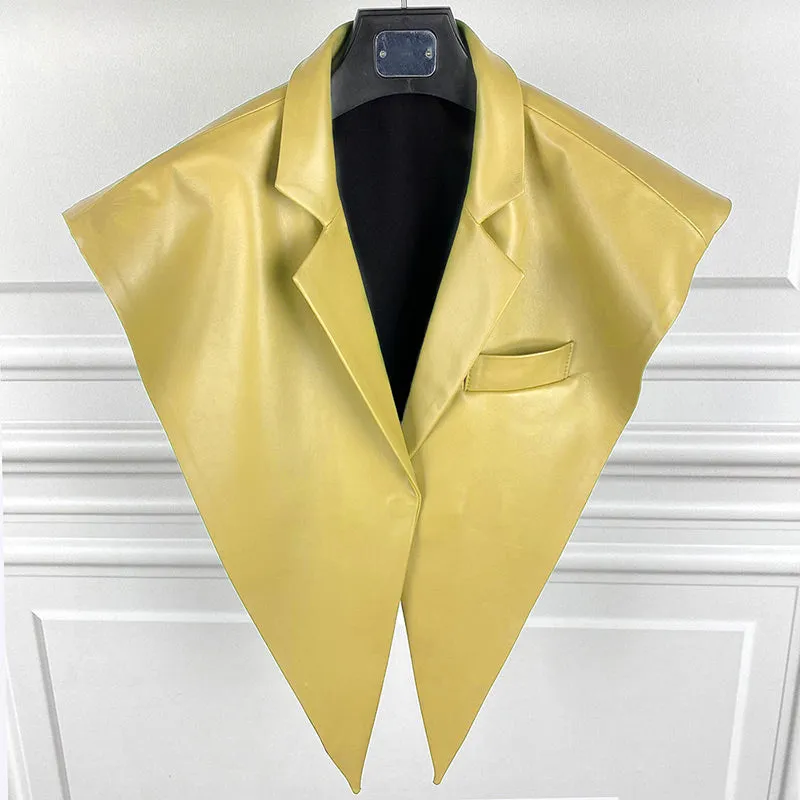 2022 New Spring Autumn Genuine Sheepskin Leather Shawls Women's Real Leather Jacket S3876
