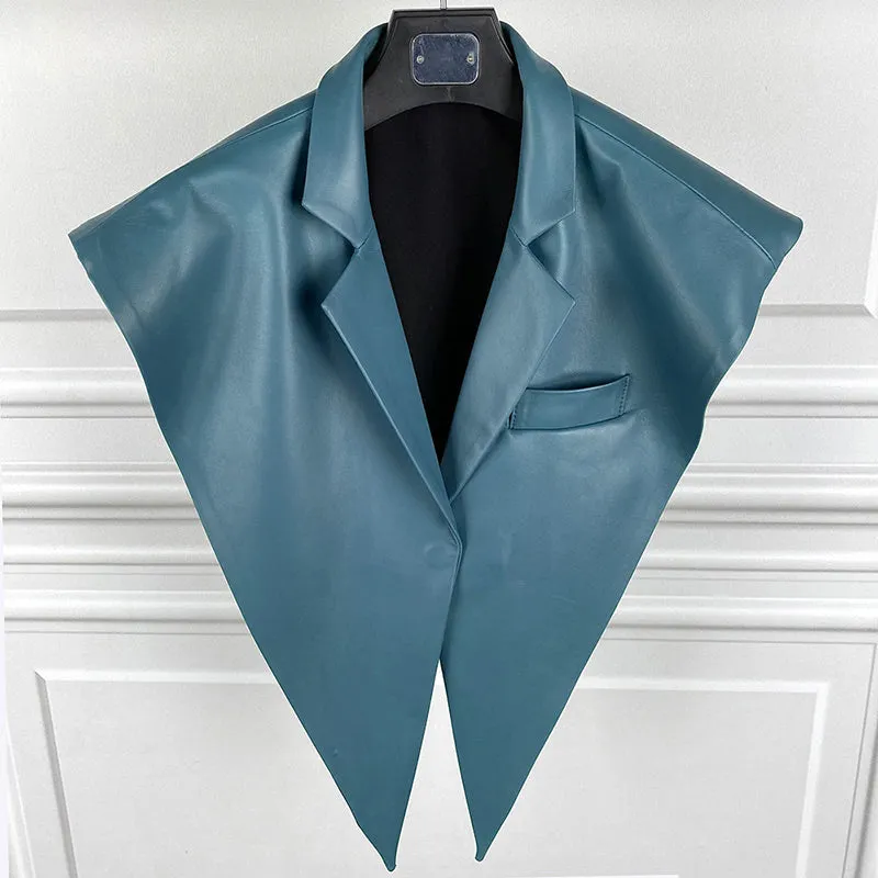 2022 New Spring Autumn Genuine Sheepskin Leather Shawls Women's Real Leather Jacket S3876