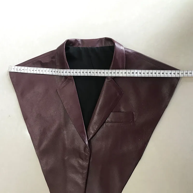 2022 New Spring Autumn Genuine Sheepskin Leather Shawls Women's Real Leather Jacket S3876