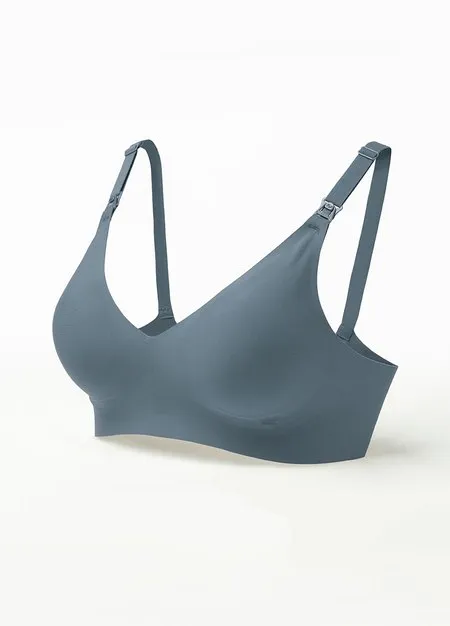 210826B Ultra Silky Seamless Maternity & Nursing Bra - Periwinkle