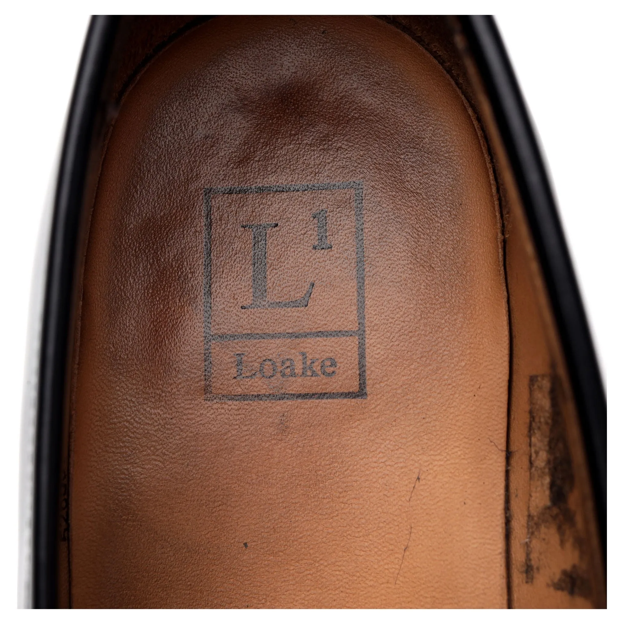 '211B' Black Leather Loafers UK 7.5 F