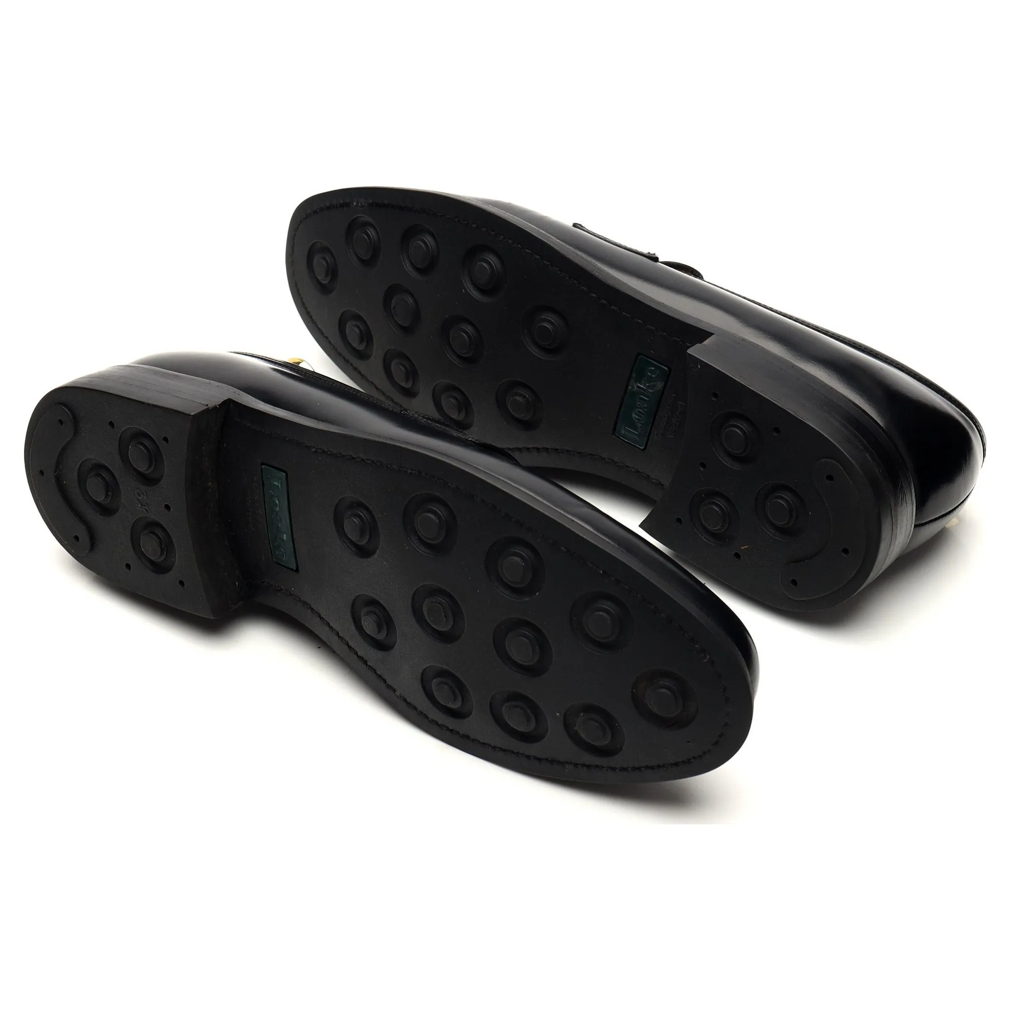 '211B' Black Leather Loafers UK 7.5 F