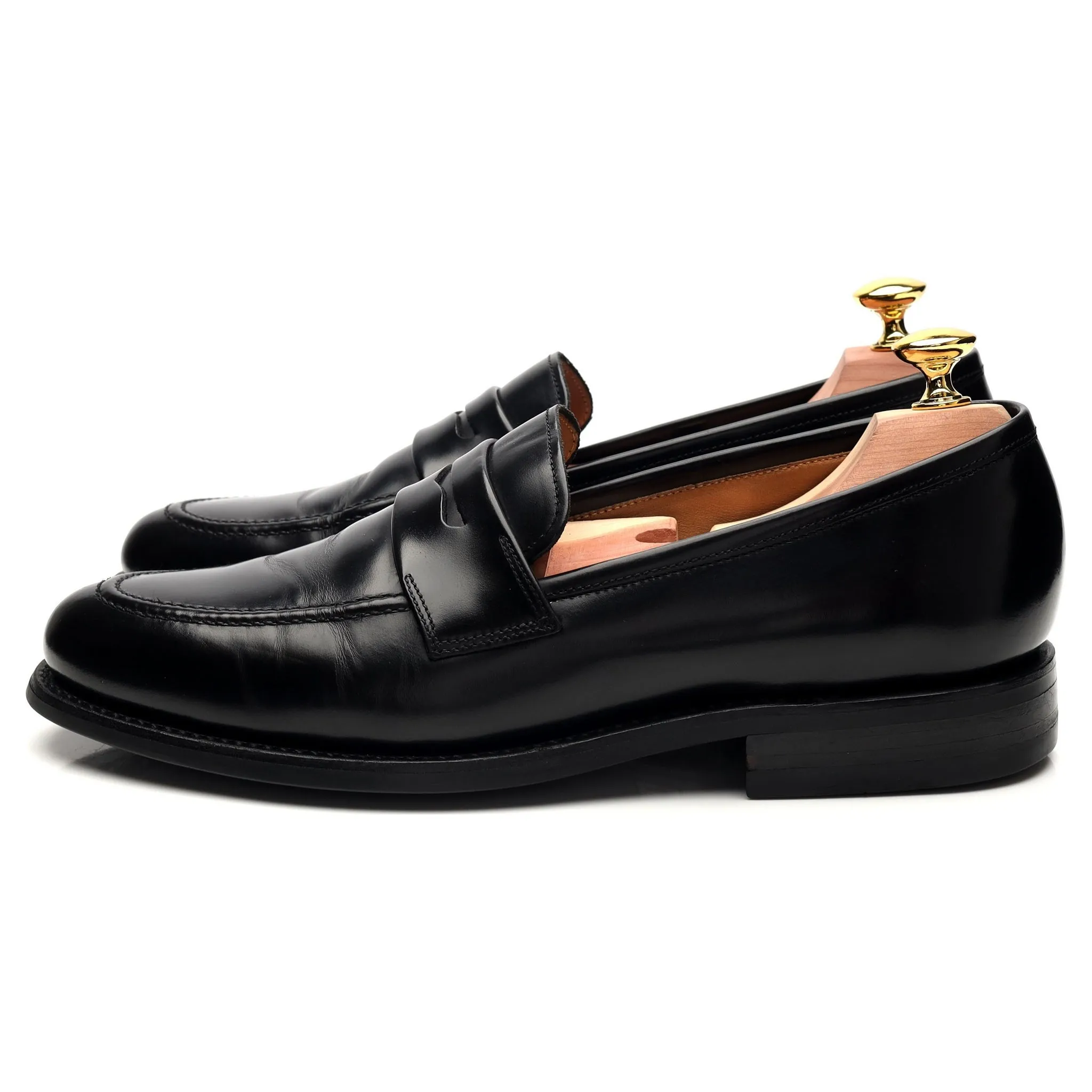 '211B' Black Leather Loafers UK 7.5 F