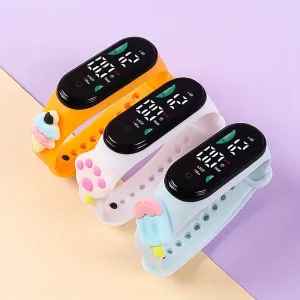 3 pcs. Cute Cartoon Electronic Bracelet Watch Set for Girls