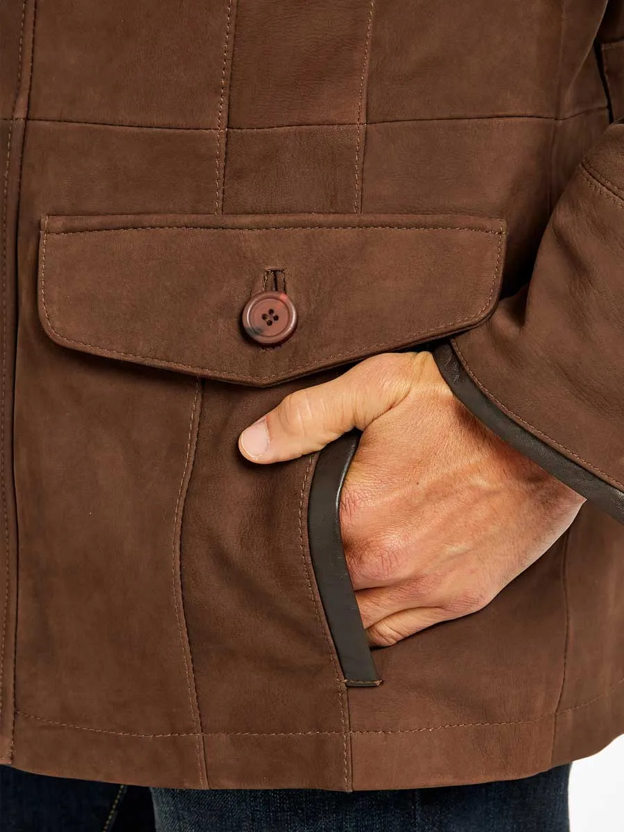 30% OFF DUBARRY Moore Leather Jacket - Mens - Walnut - Size: MEDIUM