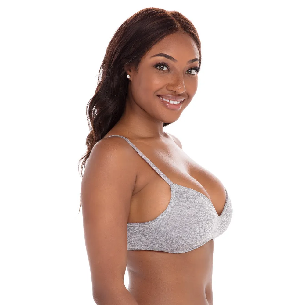 4 Pack Soft Foam Wireless T-Shirt Bra