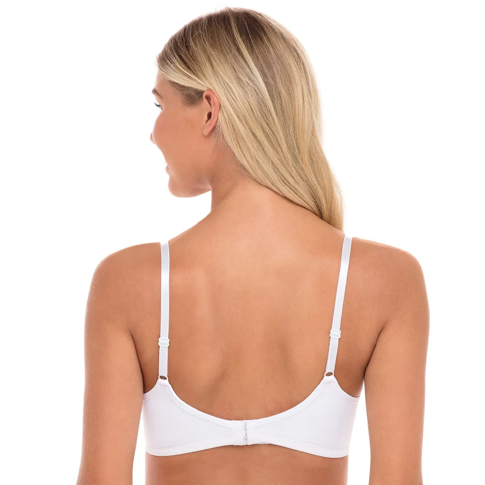 4 Pack Soft Foam Wireless T-Shirt Bra