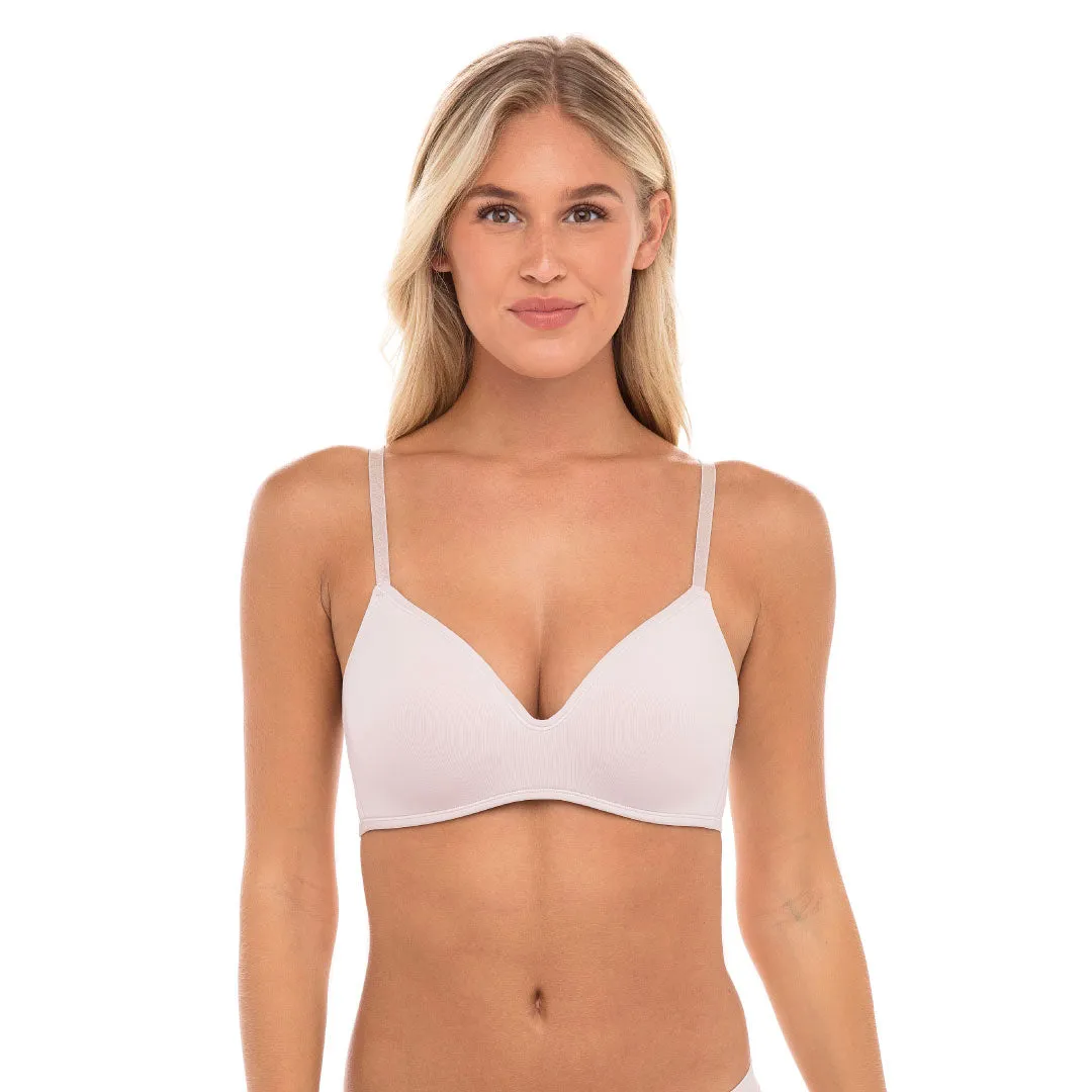 4 Pack Soft Foam Wireless T-Shirt Bra