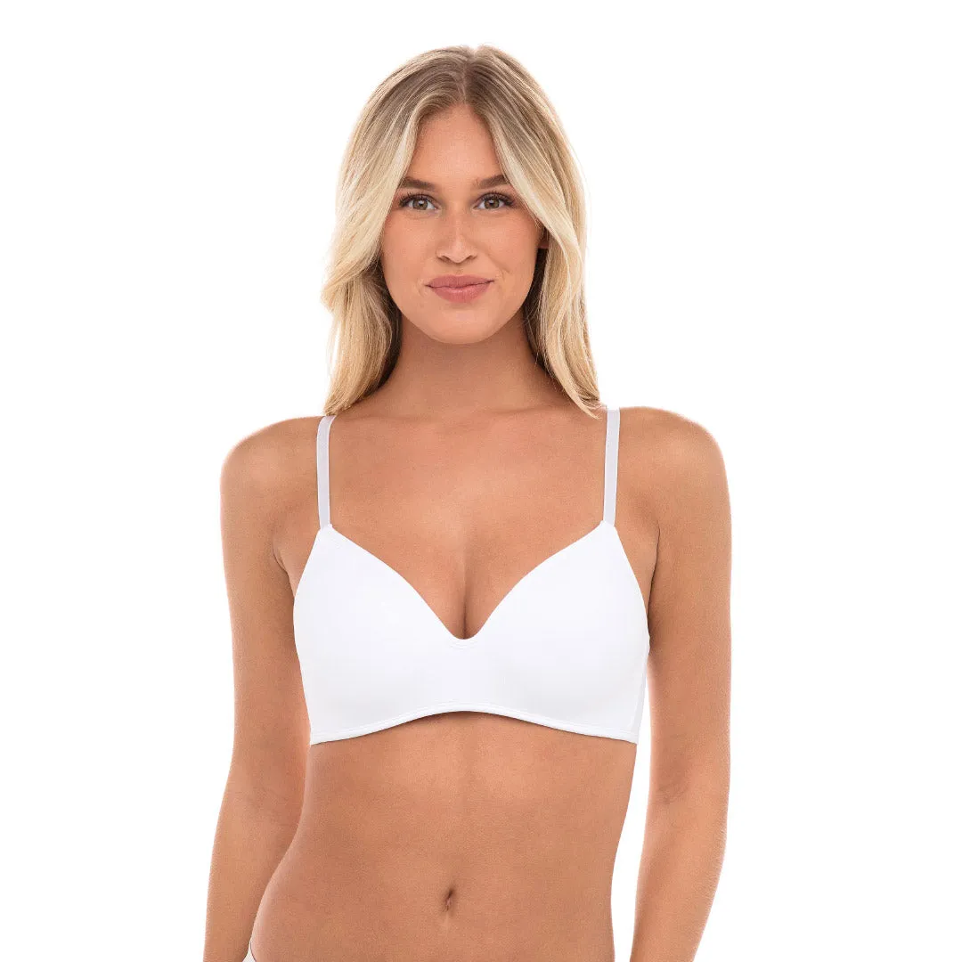 4 Pack Soft Foam Wireless T-Shirt Bra