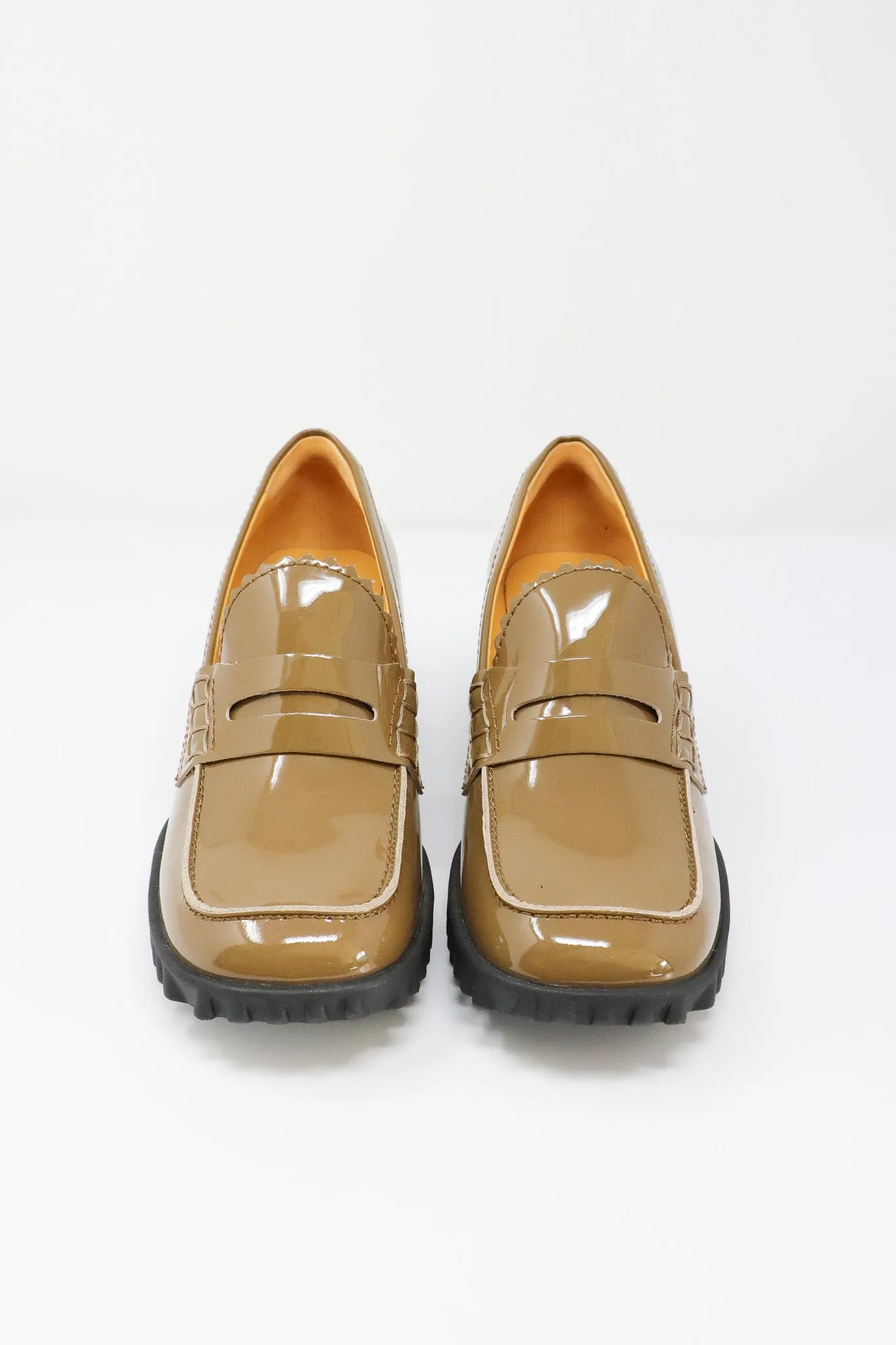 4CCCCEES Bloffo Penny Khaki Shoes