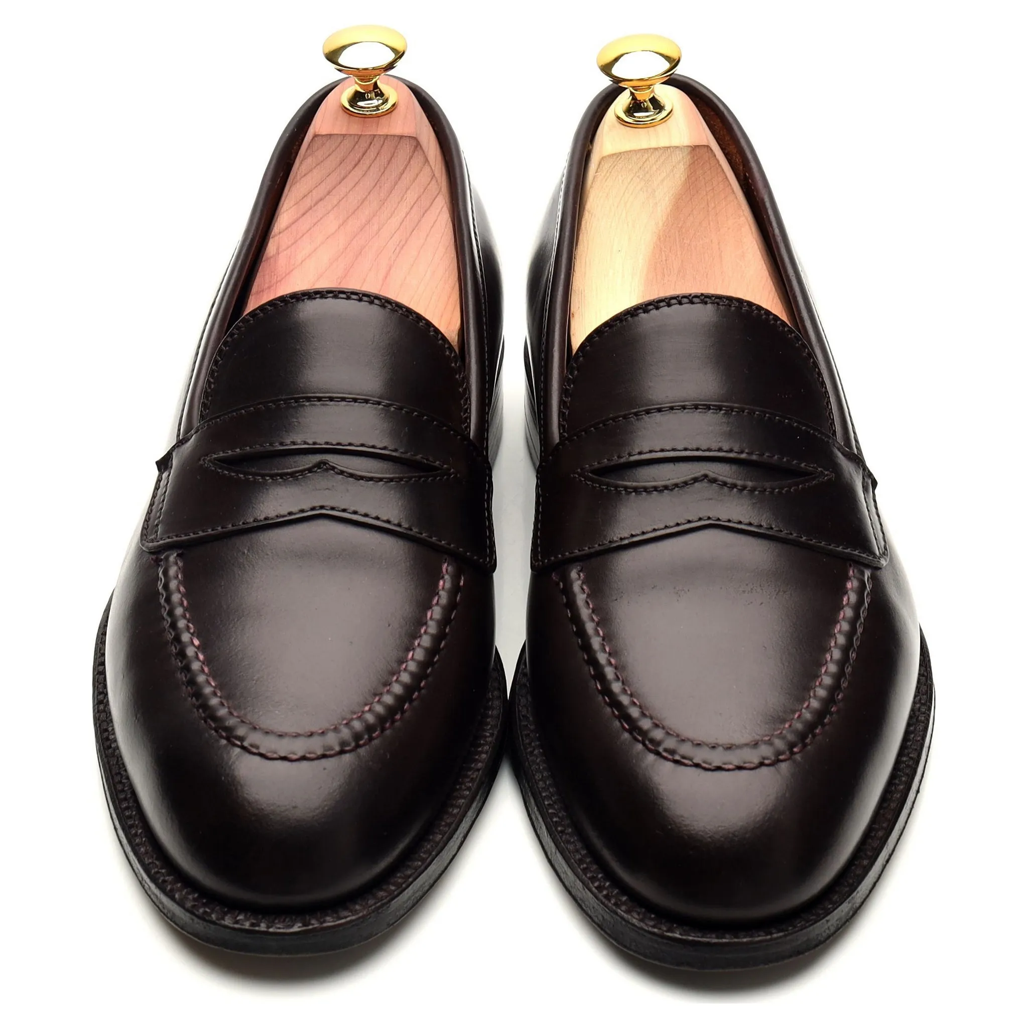 '67169' Burgundy Cordovan Leather Loafers UK 6.5 US 7.5 E