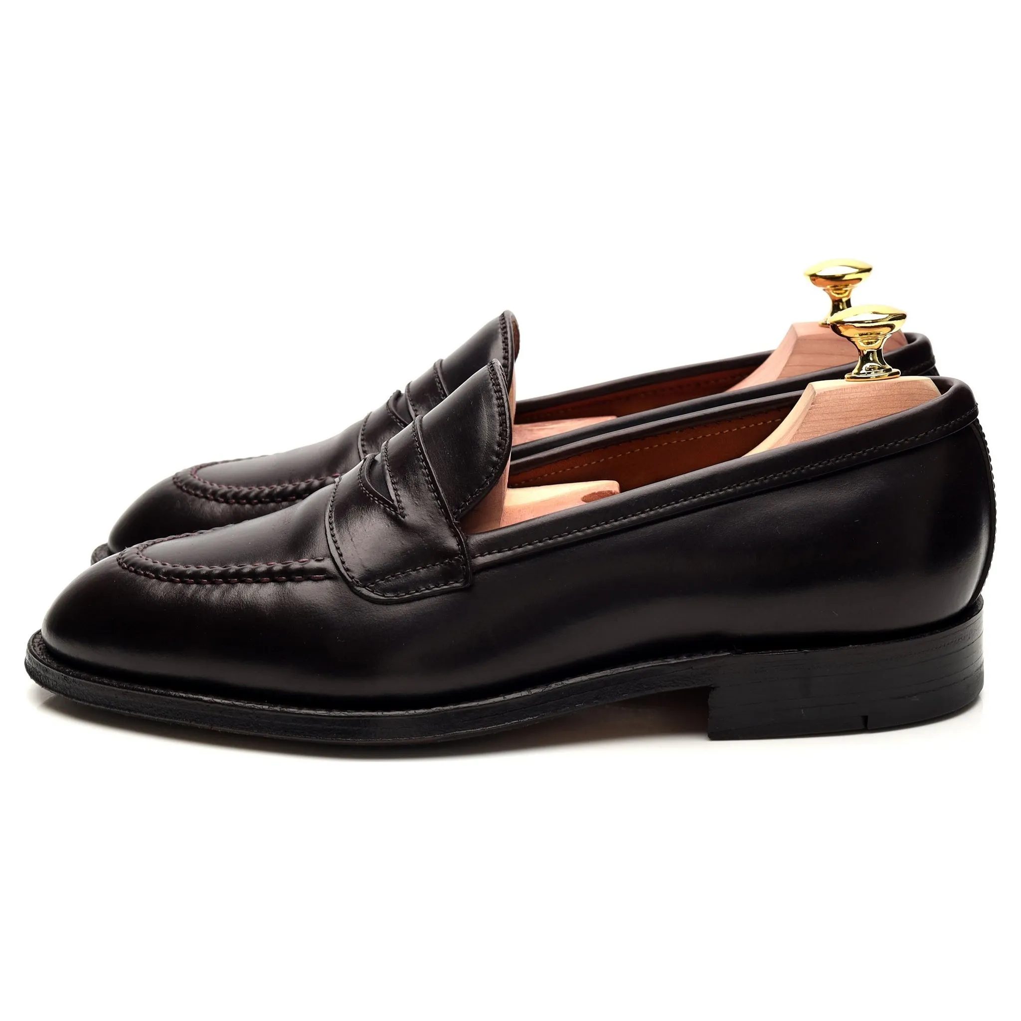'67169' Burgundy Cordovan Leather Loafers UK 6.5 US 7.5 E
