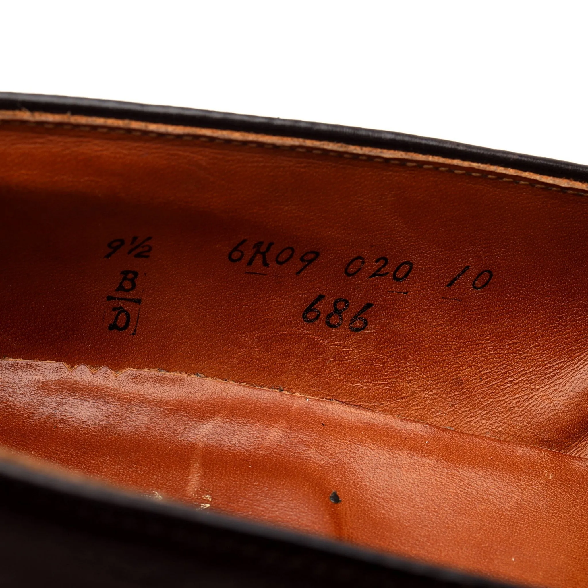 '686' Dark Brown Leather Loafers UK 8.5 US 9.5 D