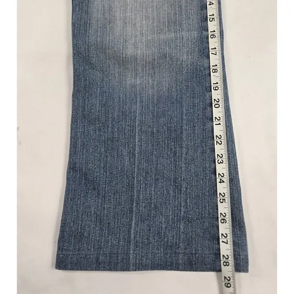 7 For All Mankind Bootcut Jeans Embellished Pocket  Womens Sz 28 measure 31x28
