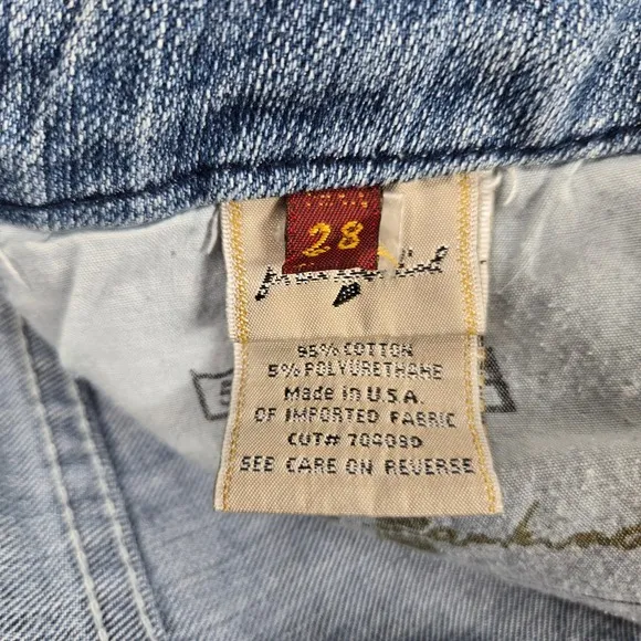 7 For All Mankind Bootcut Jeans Embellished Pocket  Womens Sz 28 measure 31x28