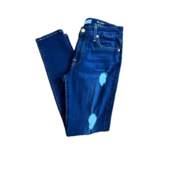 7 For All Mankind Women’s Distressed b(air) the ankle skinny jeans size 27
