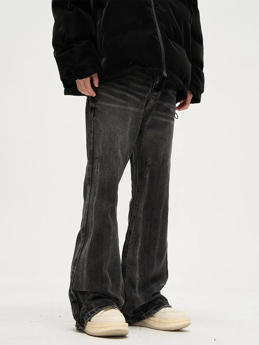 90's Destroyed Hem Distressed Jeans
