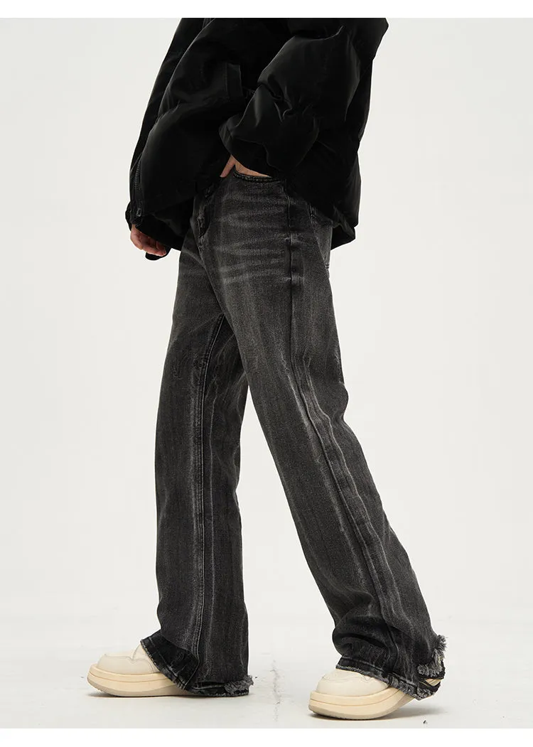 90's Destroyed Hem Distressed Jeans