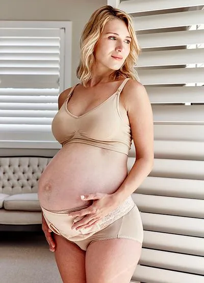98811F (Nude) Responsive Antibacterial Seamless Maternity Nursing Bra
