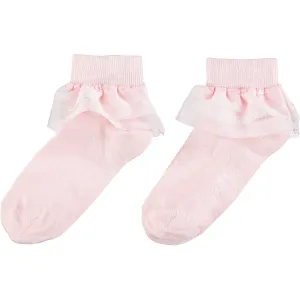 A DEE - Frill Ankle Sock - Pink