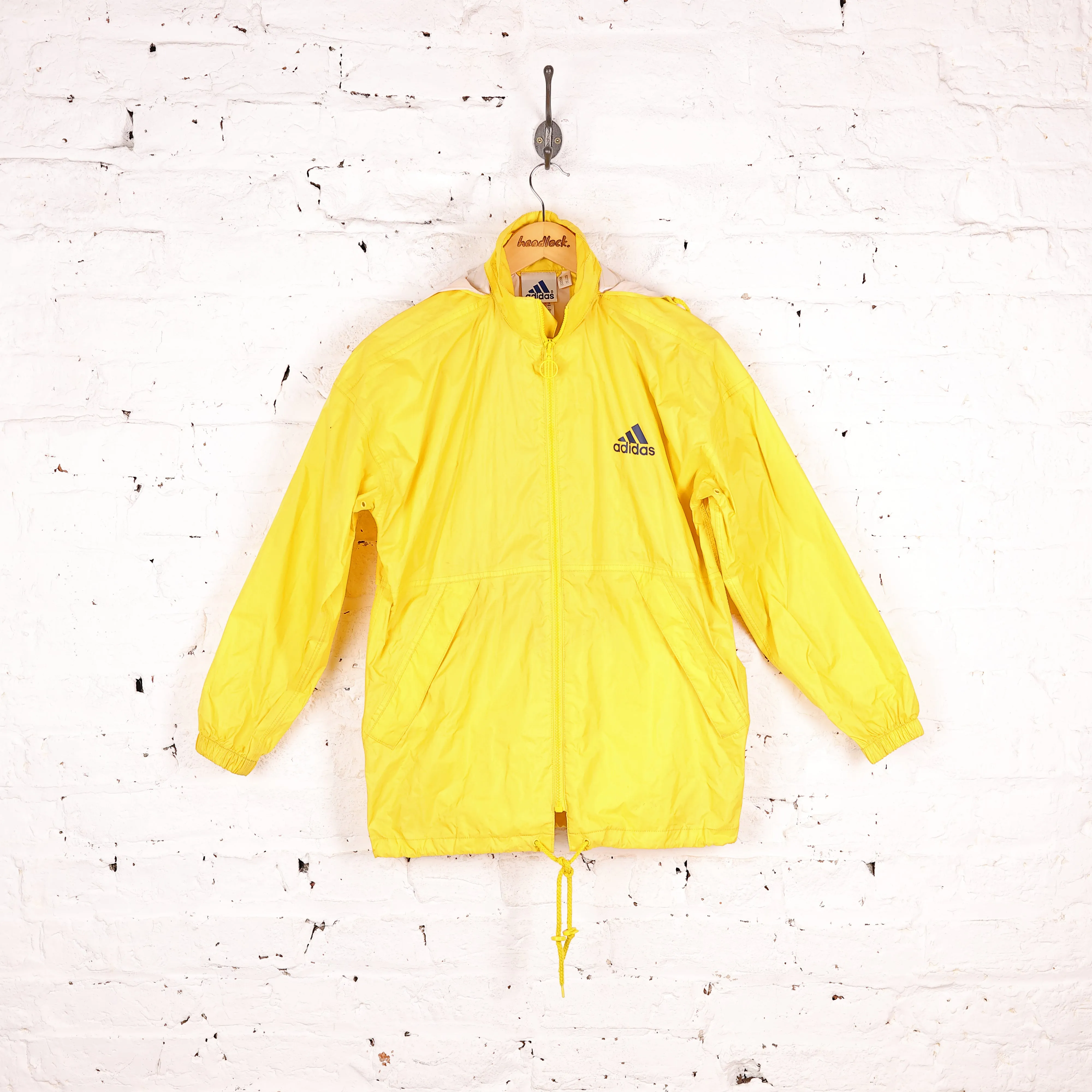 Adidas 90s Rain Jacket Cagoule - Yellow - XS