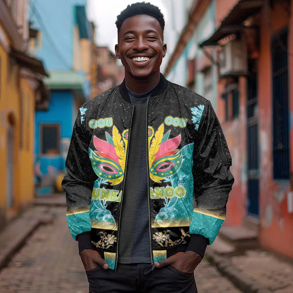 Afro Bahamians Junkanoo Sleeve Zip Bomber Jacket Junkanoo Is Life LT05