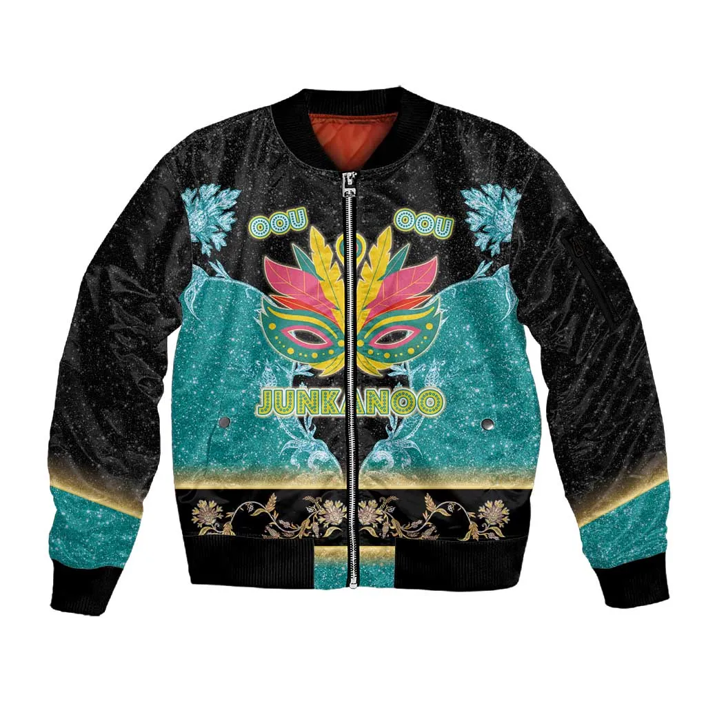 Afro Bahamians Junkanoo Sleeve Zip Bomber Jacket Junkanoo Is Life LT05