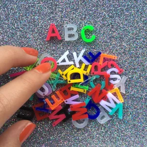 Alphabet Letters - WHOLE ALPHABET / 50 letters, 13mm