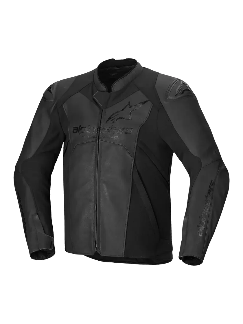 Alpinestars - Faster V3 Black/Black Air Leather Jacket