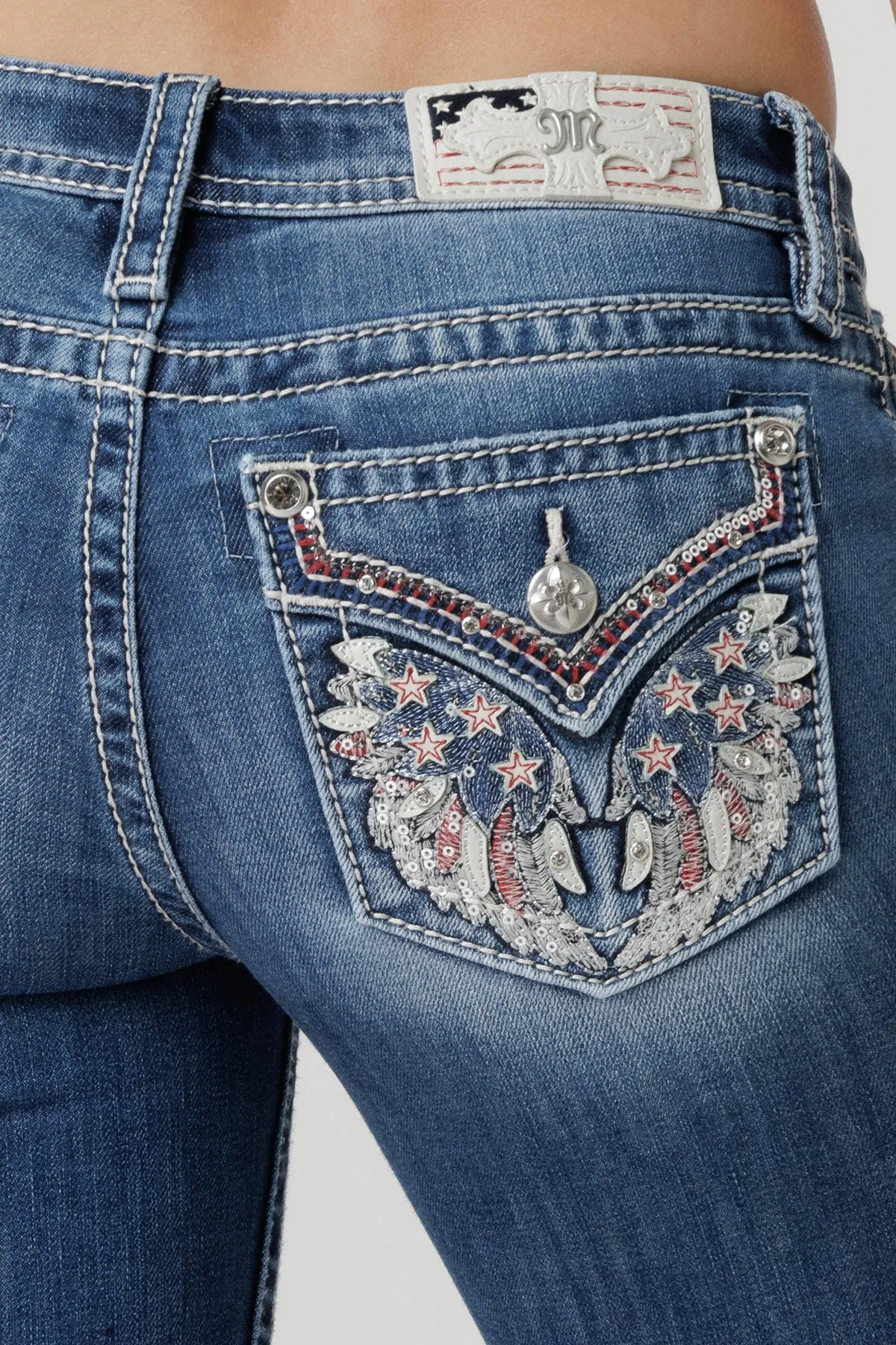 Americana Feathers Bootcut Jeans