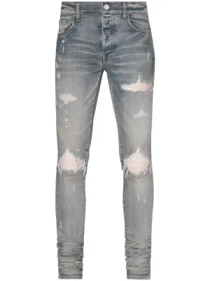 AMIRI Ultra Suede low-rise skinny jeans