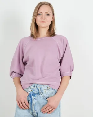 amo puff sleeve sweatshirt - orchid