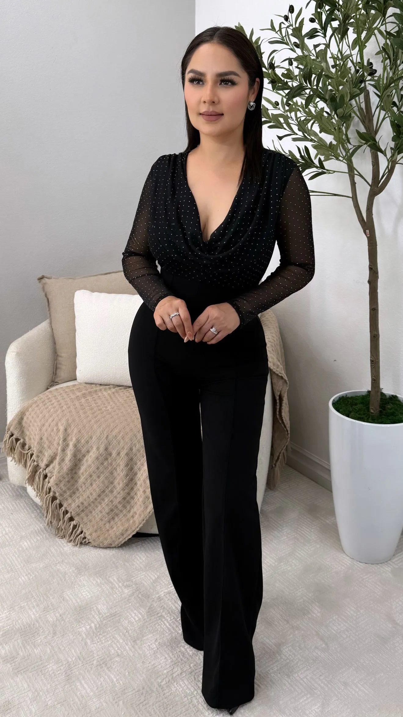 ANELIZ SILVER JUMPSUIT