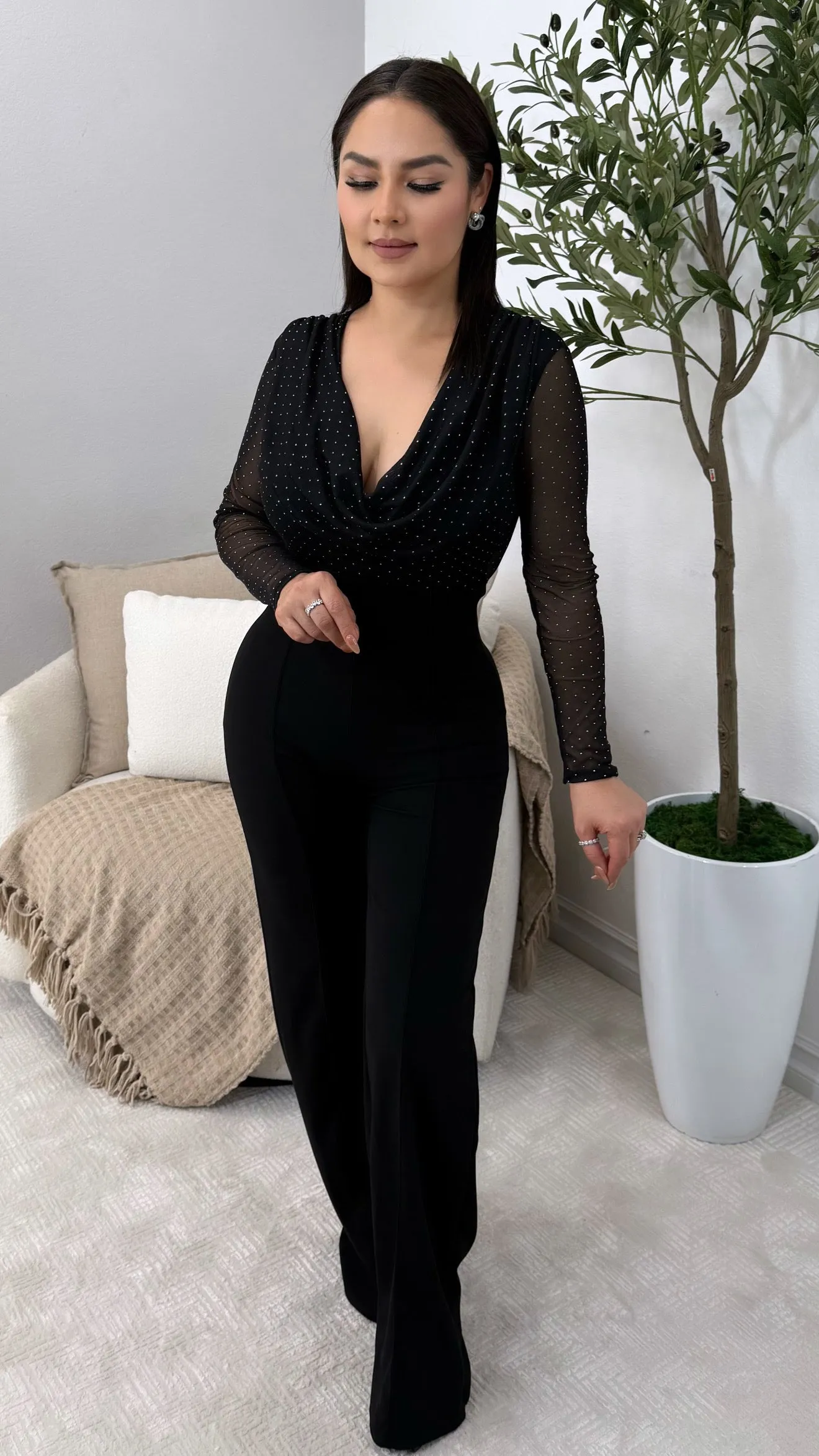 ANELIZ SILVER JUMPSUIT