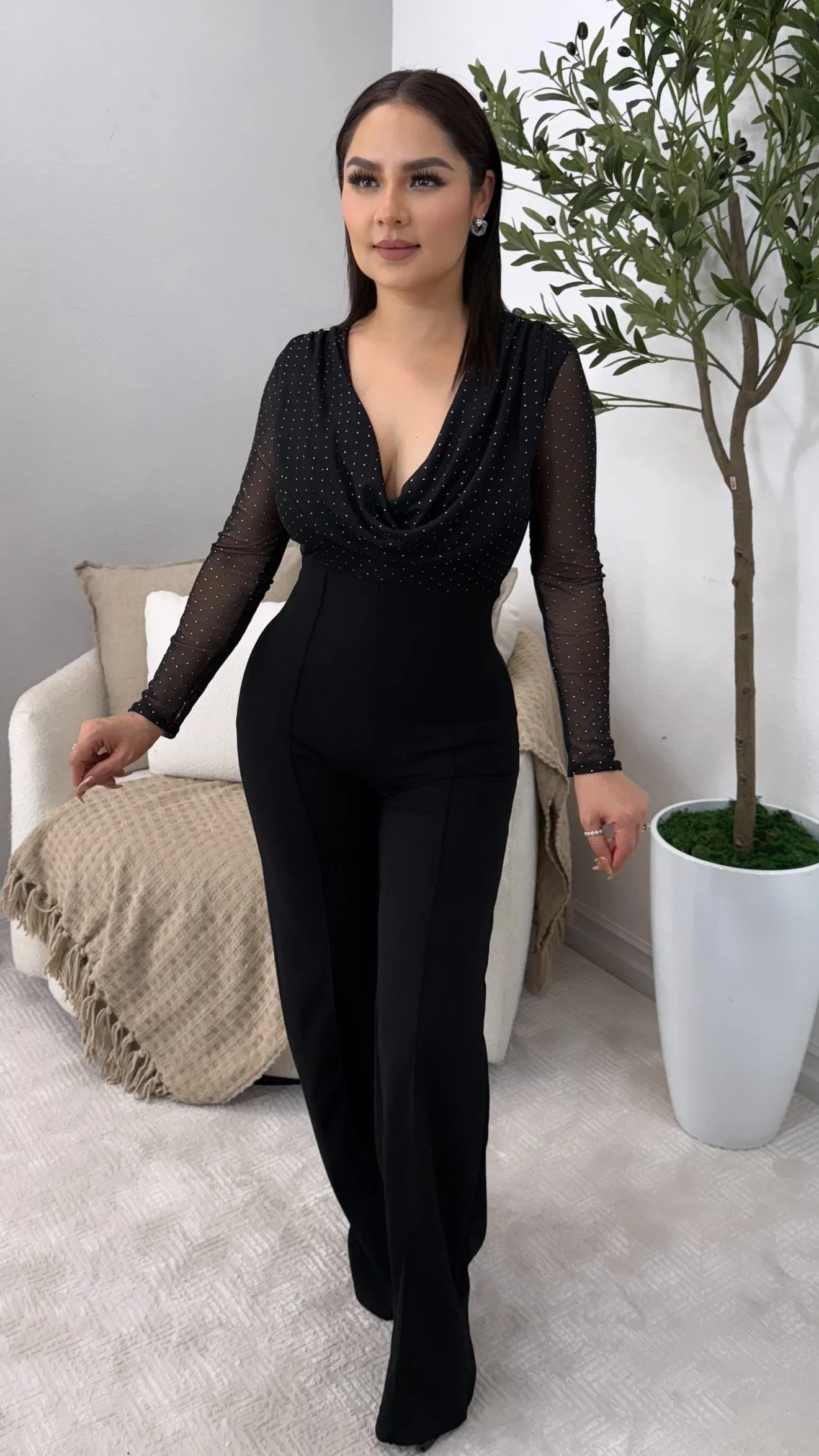 ANELIZ SILVER JUMPSUIT