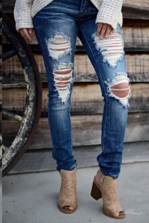 Angel Hair Destroyed Jeans