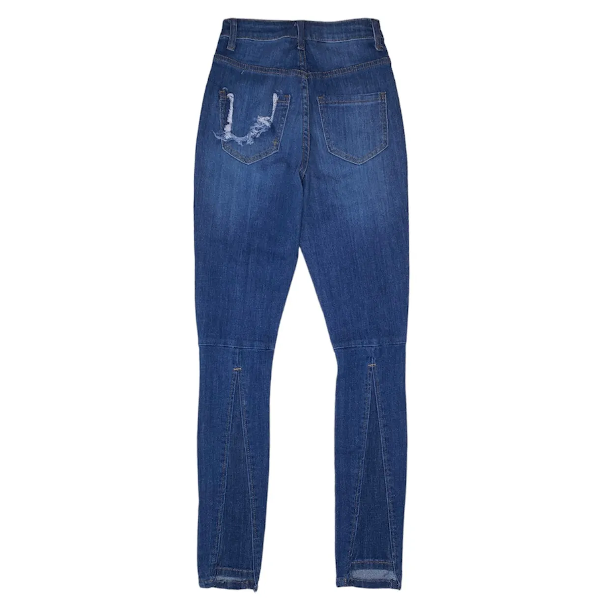 Aphrodite High Rise Multi Panel Skinny Jeans (Medium Blue) AP40343