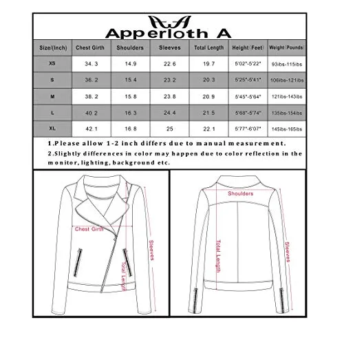 Apperloth Short Moto Biker Suede Jacket