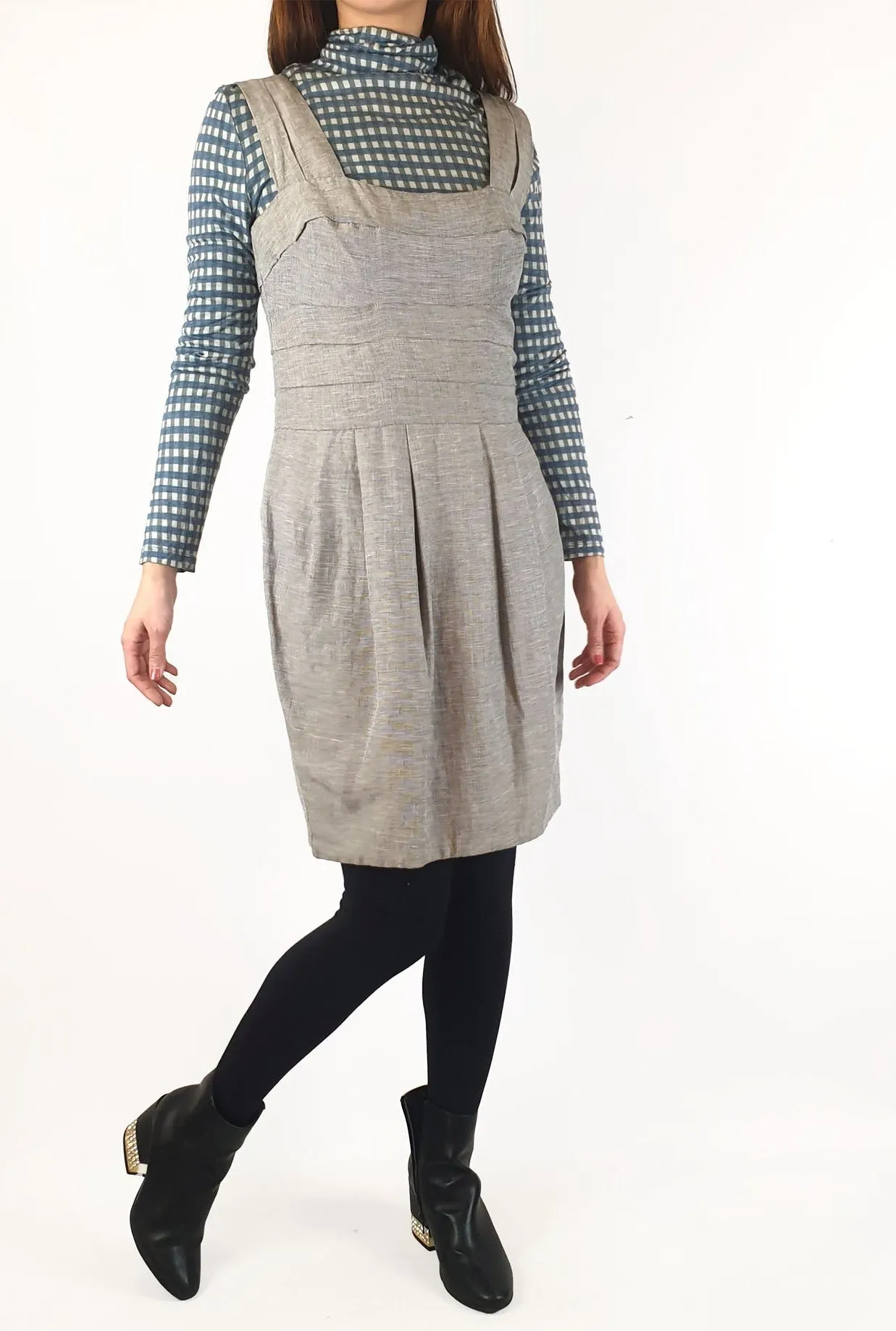 Asos neutral coloured sleeveless dress size 12